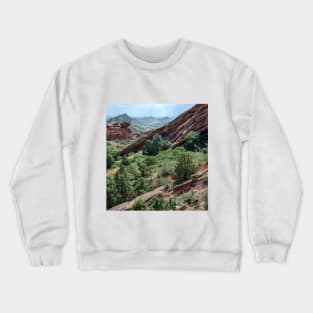 Red rocks park in Colorado USA Crewneck Sweatshirt